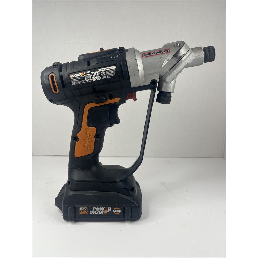 WORX WX176L.5 Switchdriver 20V Drill & Driver Kit W/1.5ah battery - No Charger